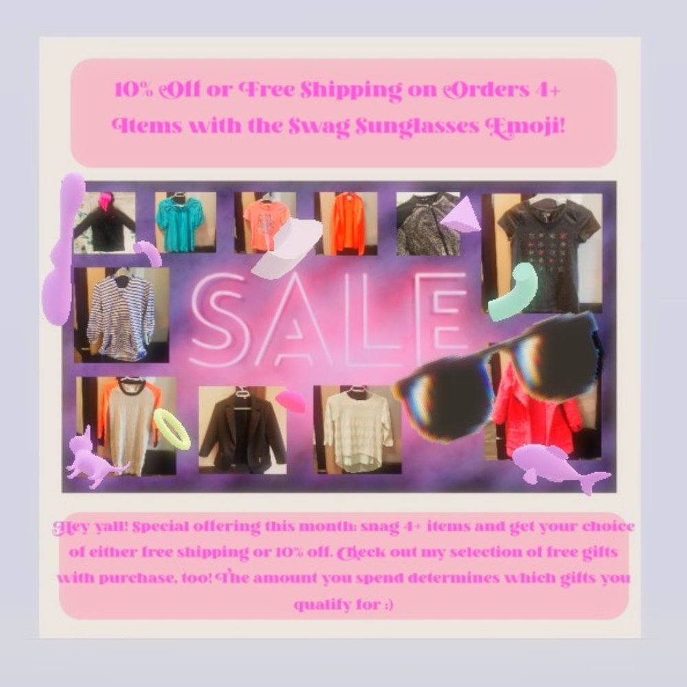 SALE 🎉⭐ 4+ Items = FREE SHIPPING OR 10% OFF + GIFT